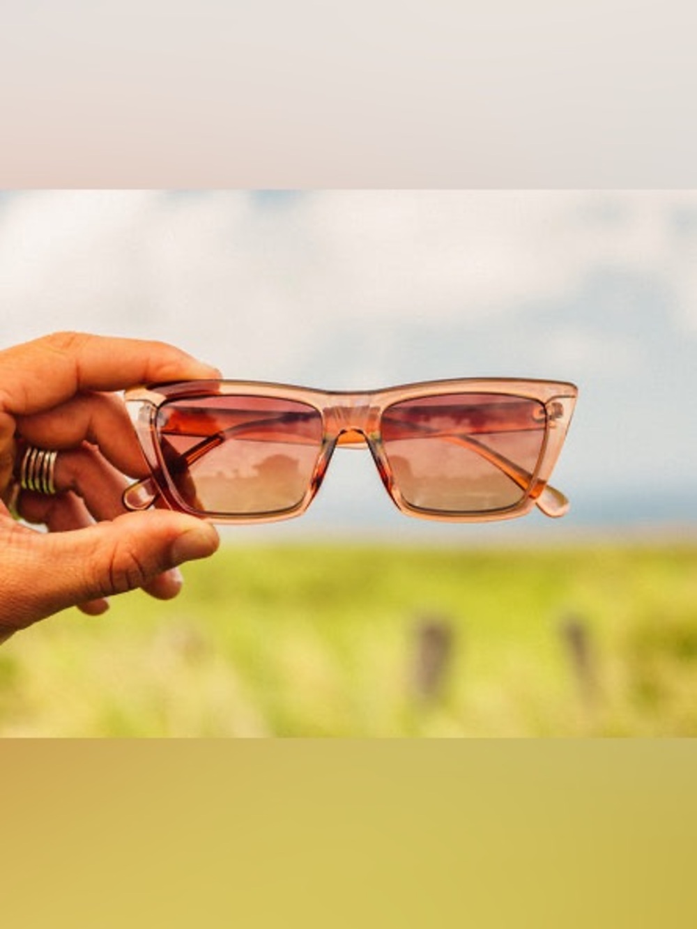 Sunski Fiorella Unisex sunglasses in Copper Terra Fade